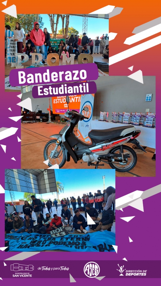 Comunales sanvicentinas: Con un “Banderazo estudiantil”, se puso en marcha el calendario de actividades 2023 de AsES