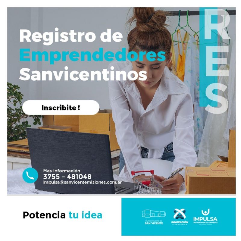 Comunales sanvicentinas: Se creó el Registro de Emprendedores locales