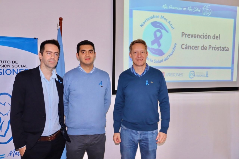 Mes Azul en Misiones: Charla de concientización sobre el cáncer de próstata en el IPS