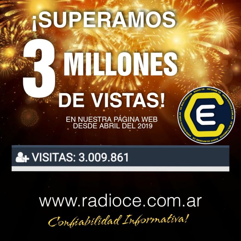 CE MULTIMEDIOS superó 3 millones de visitas en poco más de 2 años