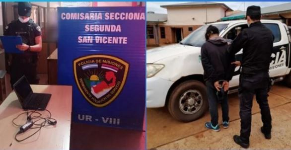 MISIONES - San Vicente: Detuvieron a un joven que robó una computadora en el Barrio 70 viviendas