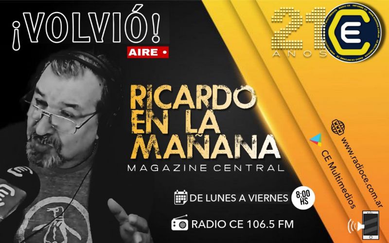 Desde este lunes 3 de mayo, se hizo realidad el retorno del creador y conductor del magazine “Ricardo en la mañana” en Radio Ce
