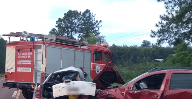 MISIONES – Eldorado: Una persona fallecida y una herida de gravedad por accidente vial sobre RN12