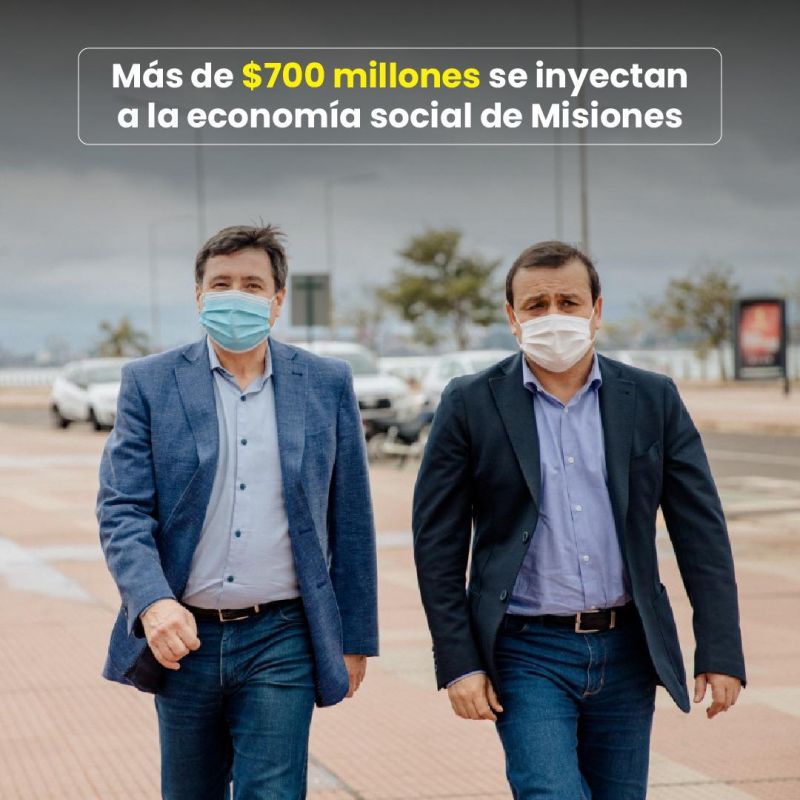 Herrera Ahuad y el ministro Arroyo en intensa jornada – Más de 700 millones al circuito económico de Misiones con la Tarjeta Alimentar