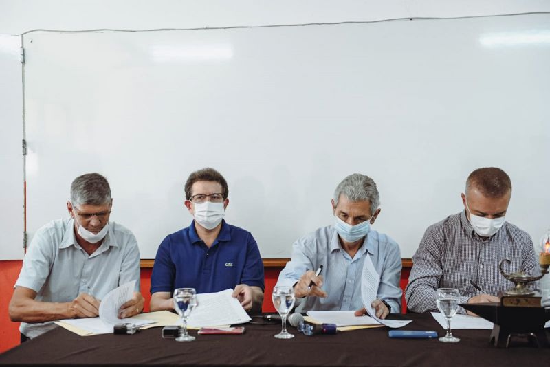 Comunales sanvicentinas: El intendente Rodríguez presente en la firma de convenio entre el Gobierno de Misiones y el INTI
