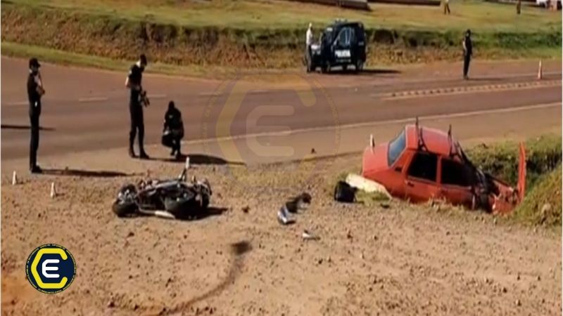 MISIONES – San Vicente: Accidente vial en travesía urbana de RN14