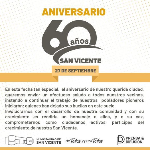 60 años de San Vicente (Misiones): Radio Ce Multimedios realizó un nuevo sorteo de regalos y LOS GANADORES....SON....!!!!