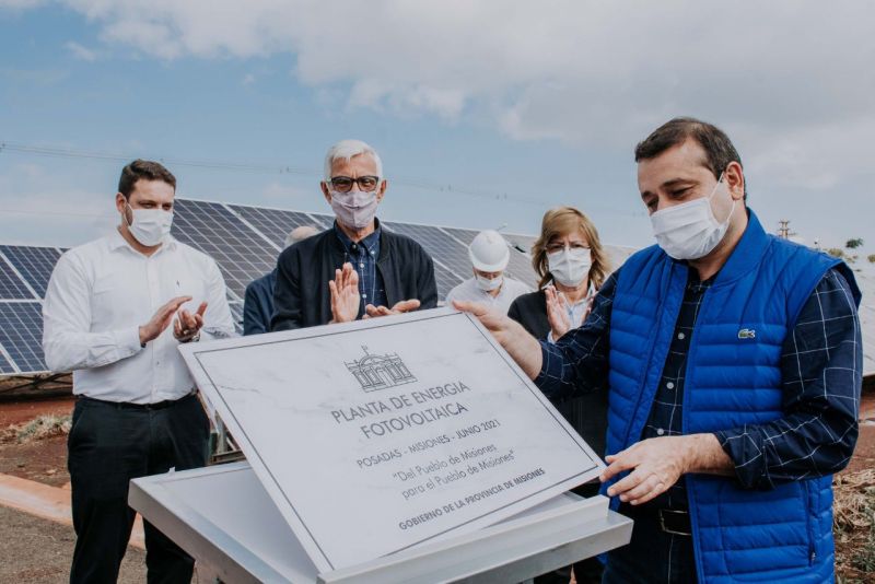 Herrera Ahuad inauguró la primera Planta de Energía Fotovoltaica de Misiones