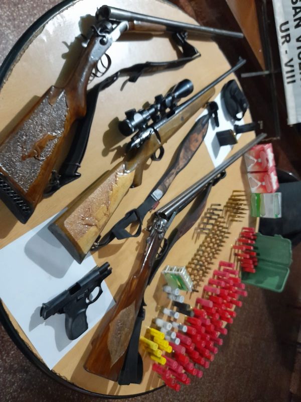 MISIONES - San Vicente: Secuestraron 4 armas y municiones tras una denuncia de violencia de género