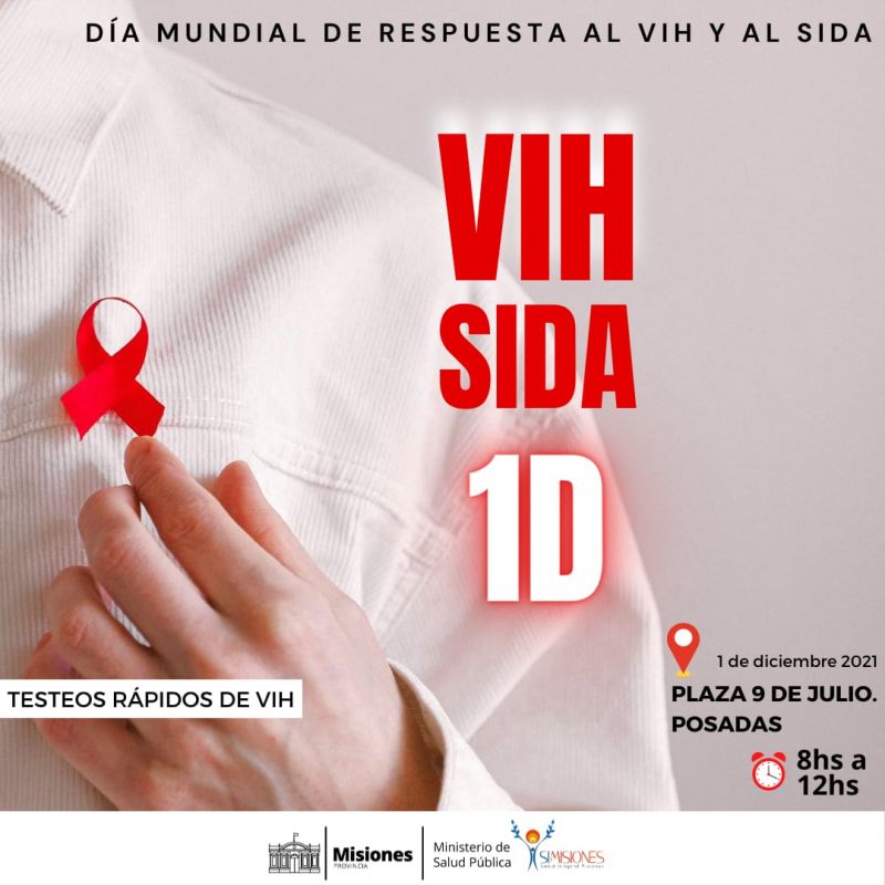 Misiones concientiza: Bajo el lema, “Pon fin a las desigualdades. Pon fin al sida. Pon fin a las pandemias”