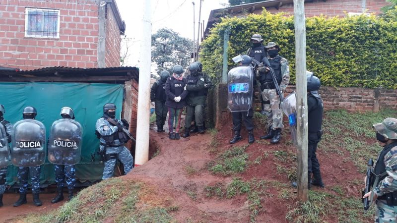 MISIONES – Posadas: GN en operativo conjunto de Fuerzas desbarató “célula internacional de organización criminal ”