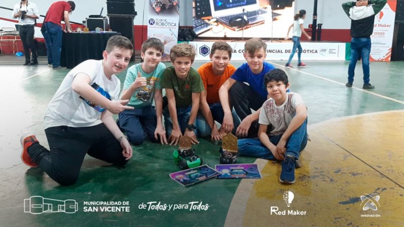 Jóvenes sanvicentinos fueron ganadores en la 1° fecha de la Copa Robótica Provincial