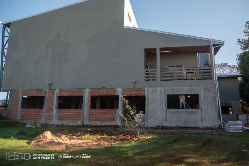 Comunales sanvicentinas: Avanza la obra edilicia para la Escuela de Robótica