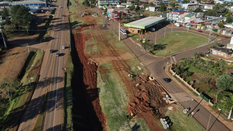 Comunales sanvicentinas: Avanzan obras en Colectora RN14 travesía urbana - VIDEO
