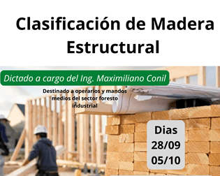 Curso gratuito para capacitarse en “Clasificación de Madera Estructural”