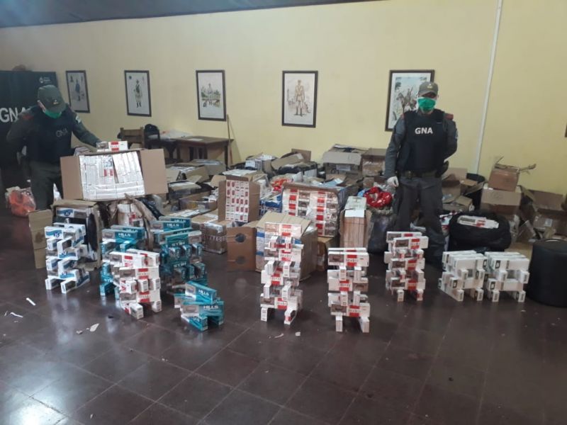 MISIONES – GN incautó millonarias partidas de droga y cigarrillos ilegales