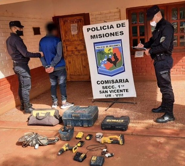 MISIONES – San Vicente: Recuperaron objetos robados y joven implicado quedó detenido