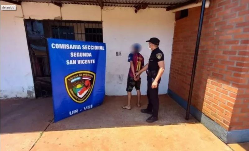 MISIONES - San Vicente: Quedó detenido por provocar un incendio en un salón