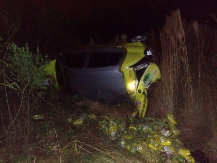MISIONES – A. del Valle: Accidente vial sobre RN14 dejó un fallecido y tres heridos
