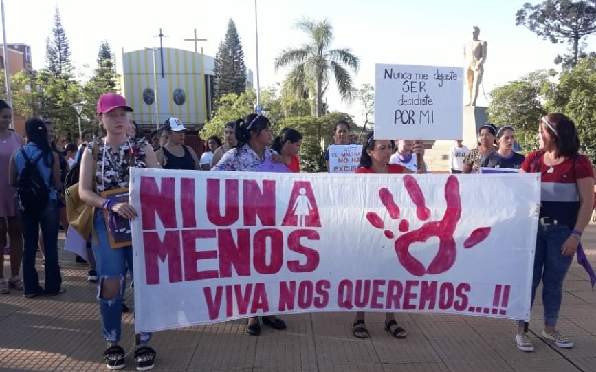 Comunales sanvicentinas: Movilización contra la violencia de género