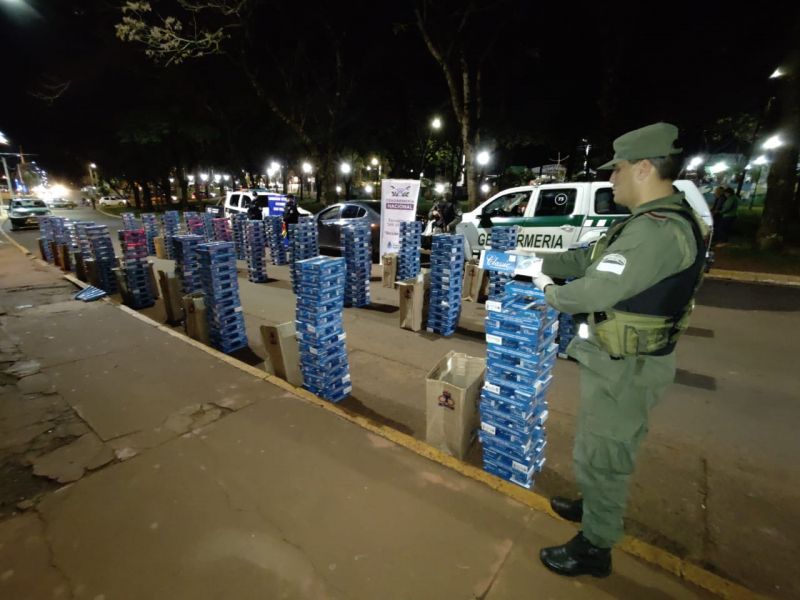 MISIONES - San Vicente: Gendarmería incautó 15.060 paquetes de cigarrillos