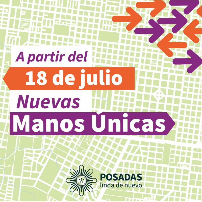 Se habilitan manos únicas de circulación vehicular en importantes avenidas de Posadas