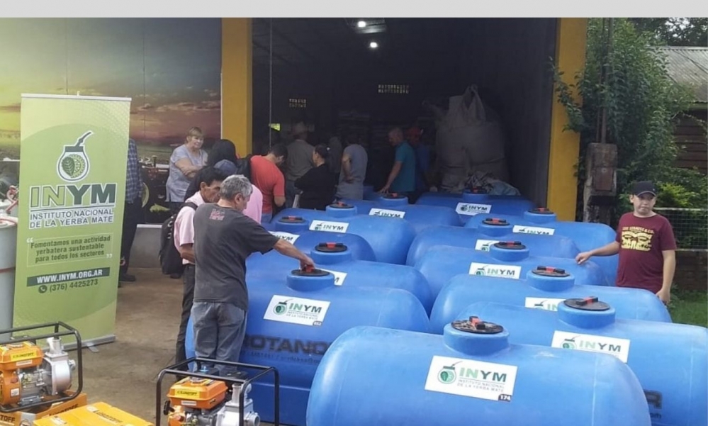 Yerba Mate:Tanques y motobombas para optimizar la disponibilidad de agua