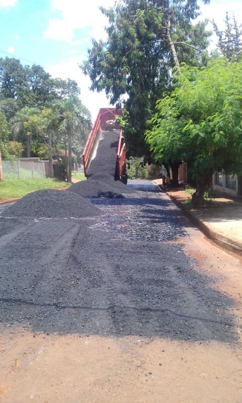 Comunales sanvicentinas: Avanza obra del pavimento en calle Moreno