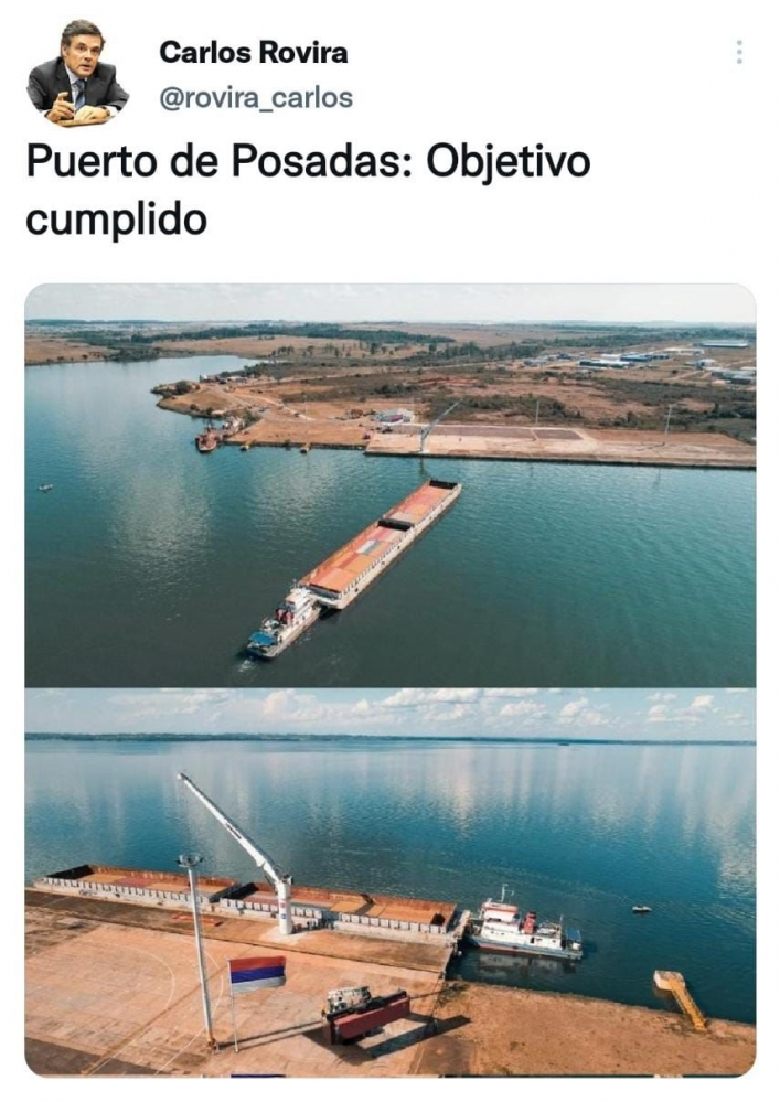 Carlos Rovira: “Puerto de Posadas: Objetivo cumplido”