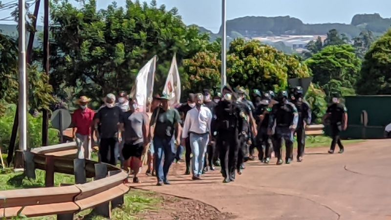 La Policía de Misiones impide corte de ruta en Montecarlo