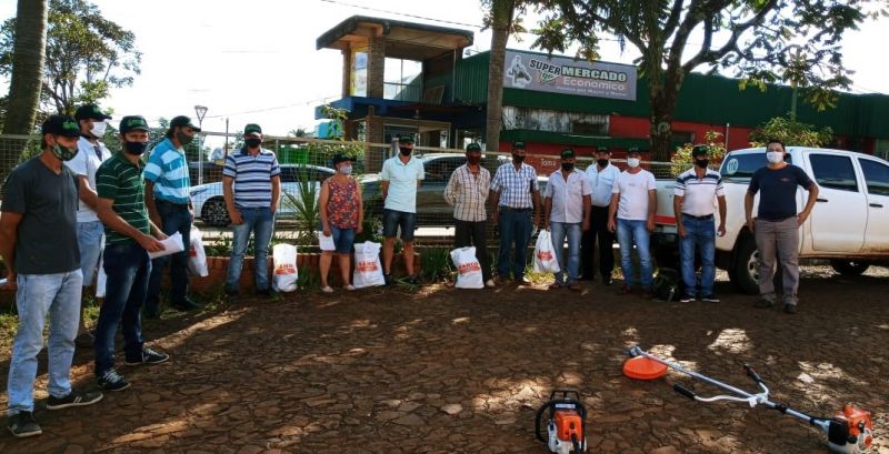 Comunales sanvicentinas: Nueva entrega de herramientas a productores yerbateros
