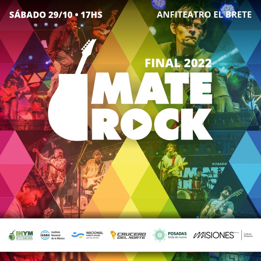 Mate Rock: se viene la final el sábado 29, en el Anfiteatro El Brete de Posadas