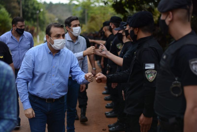 Herrera Ahuad supervisó las instalaciones policiales de la localidad de 9 de Julio - VIDEO