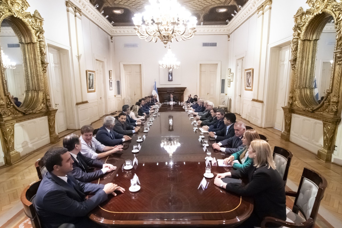 Pacto de Mayo: Nicolás Posse recibió a los gobernadores en el primer cónclave en Casa Rosada