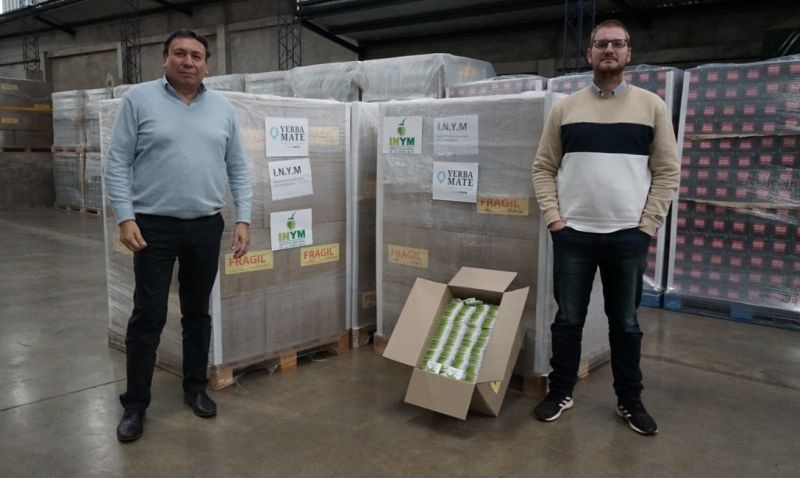 El INYM envió 128 mil saquitos de mate cocido como ayuda humanitaria a Ucrania