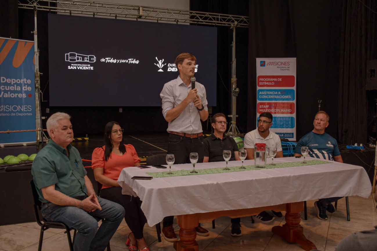 Misiones: En San Vicente se realizó el lanzamiento del Centro de Alto Rendimiento y Registro Informático Deportivo Municipal