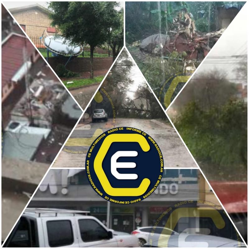 MISIONES - Oberá: Fuerte tormenta generó graves consecuencias en la zona - Más localidades afectadas