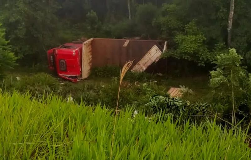 MISIONES - El Soberbio: Camionero falleció al despistar sobre la ruta provincial 13