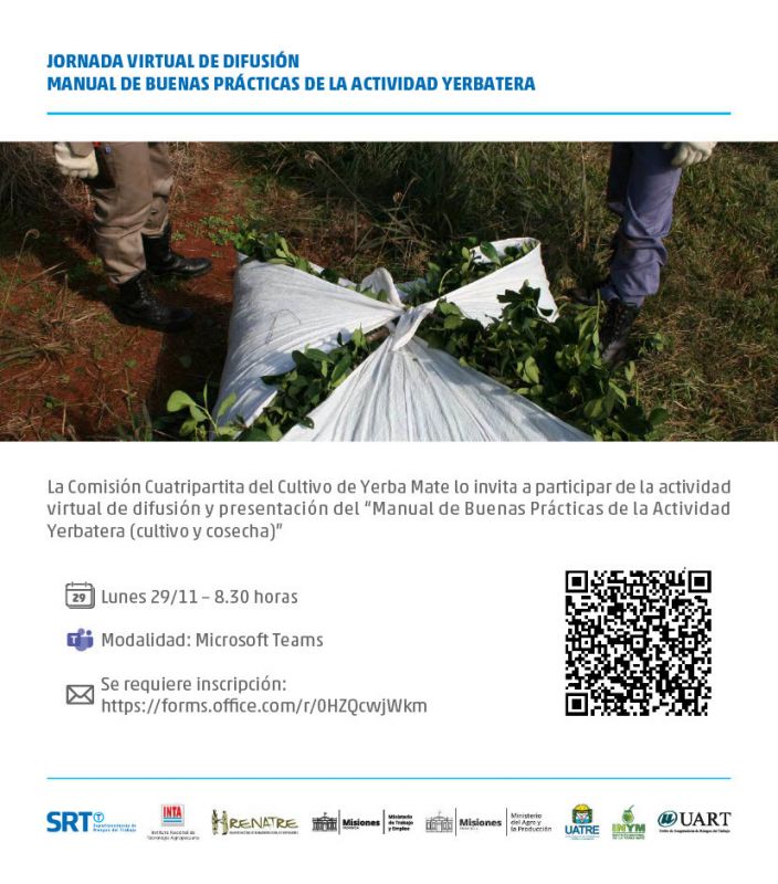 Jornada virtual sobre “Manual de Buenas Prácticas de la Actividad Yerbatera”