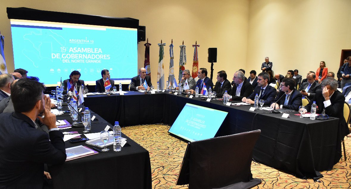 Se realizó la 19ª Asamblea de gobernadores del Norte Grande argentino