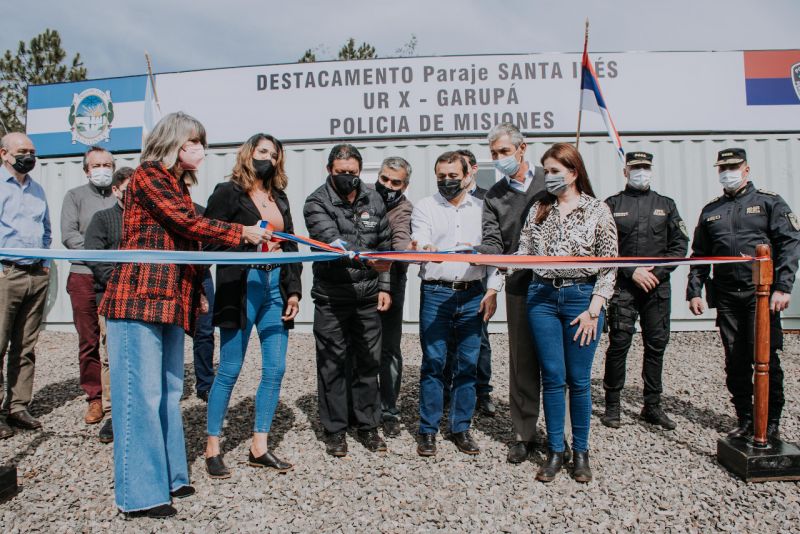 Herrera Ahuad inauguró un nuevo Destacamento policial y un CAPS en Garupá