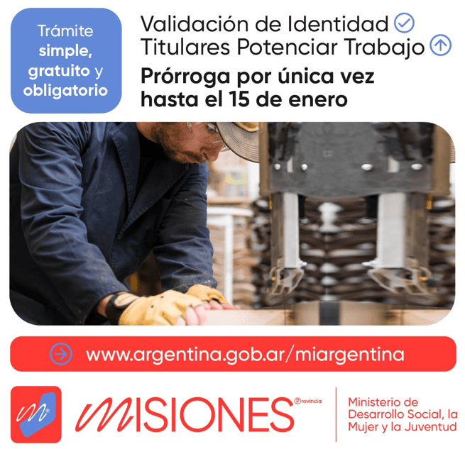 “Potenciar Trabajo”: últimos días para realizar la validación de datos