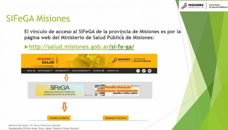 Misiones logró el 100% de adhesión al Sistema de Información Federal para la Gestión del Control de los Alimentos