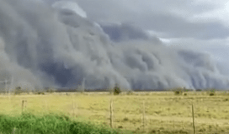 La tormenta generó nubes de cenizas en Corrientes lo que volvió peligroso el tránsito - VIDEOS