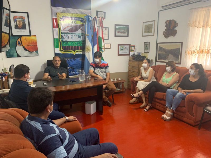 Alarcón delineó acciones sanitarias con el intendente de El Soberbio