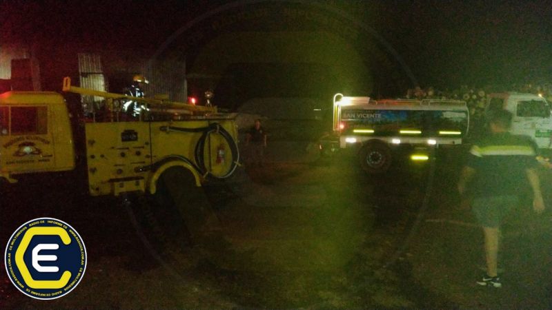 MISIONES – San Vicente: Incendio en un secadero de establecimiento yerbatero