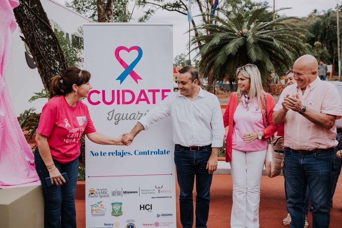 Herrera Ahuad supervisó el avance de obras en Iguazú y acompañó actividades de concientización sobre el cáncer de mamas – Celebró la municipalización de Fracrán y adelantó agenda en Buenos Aires