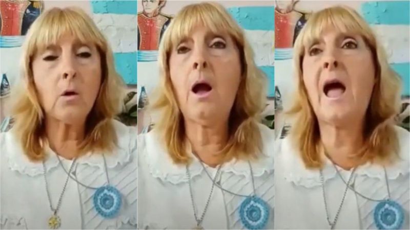 Video viral: el estallido de una maestra en su discurso por el Día de la Bandera