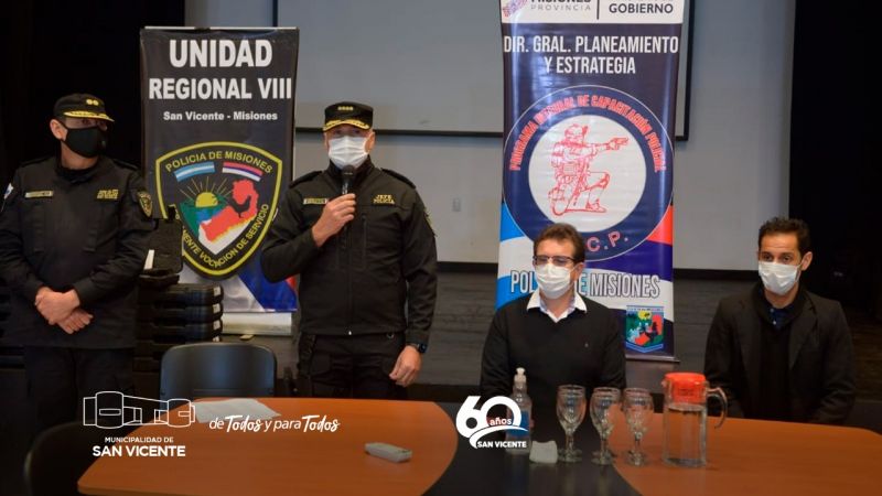 Comunales sanvicentinas: Entrega de armas reglamentarias a efectivos de la URVIII