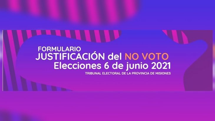 Misiones: El Tribunal Electoral habilitó el formulario para justificar el “no voto” - Link de acceso